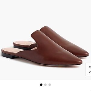 Jcrew leather mules size 9